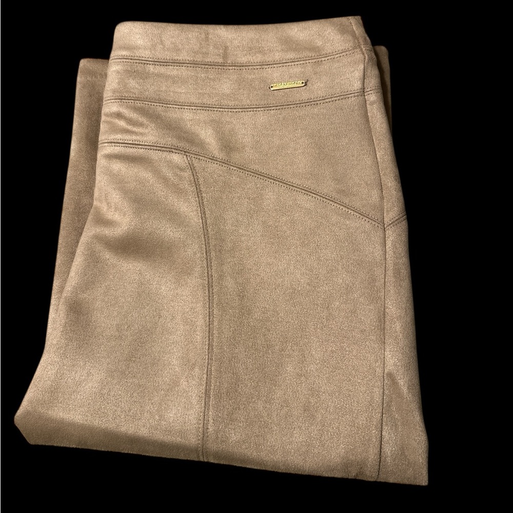 Tan Faux Suede Skirt by Andrew Marc
